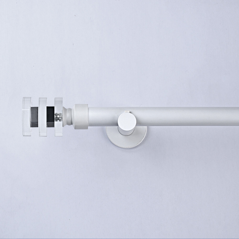 1M Length Curtain Rod Accessories Crystal Finial Curtain Rod Double Diamond